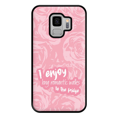 I Enjoy Long Romantic Walks - Funny Quotes Phone Case for Galaxy S9 Plus