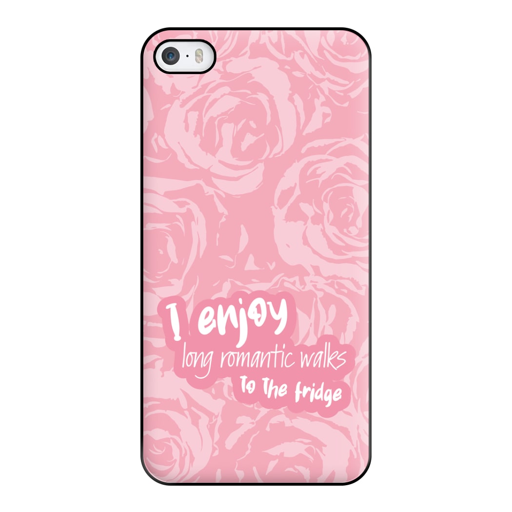 I Enjoy Long Romantic Walks - Funny Quotes Phone Case for iPhone 5 / 5s / SE 2016