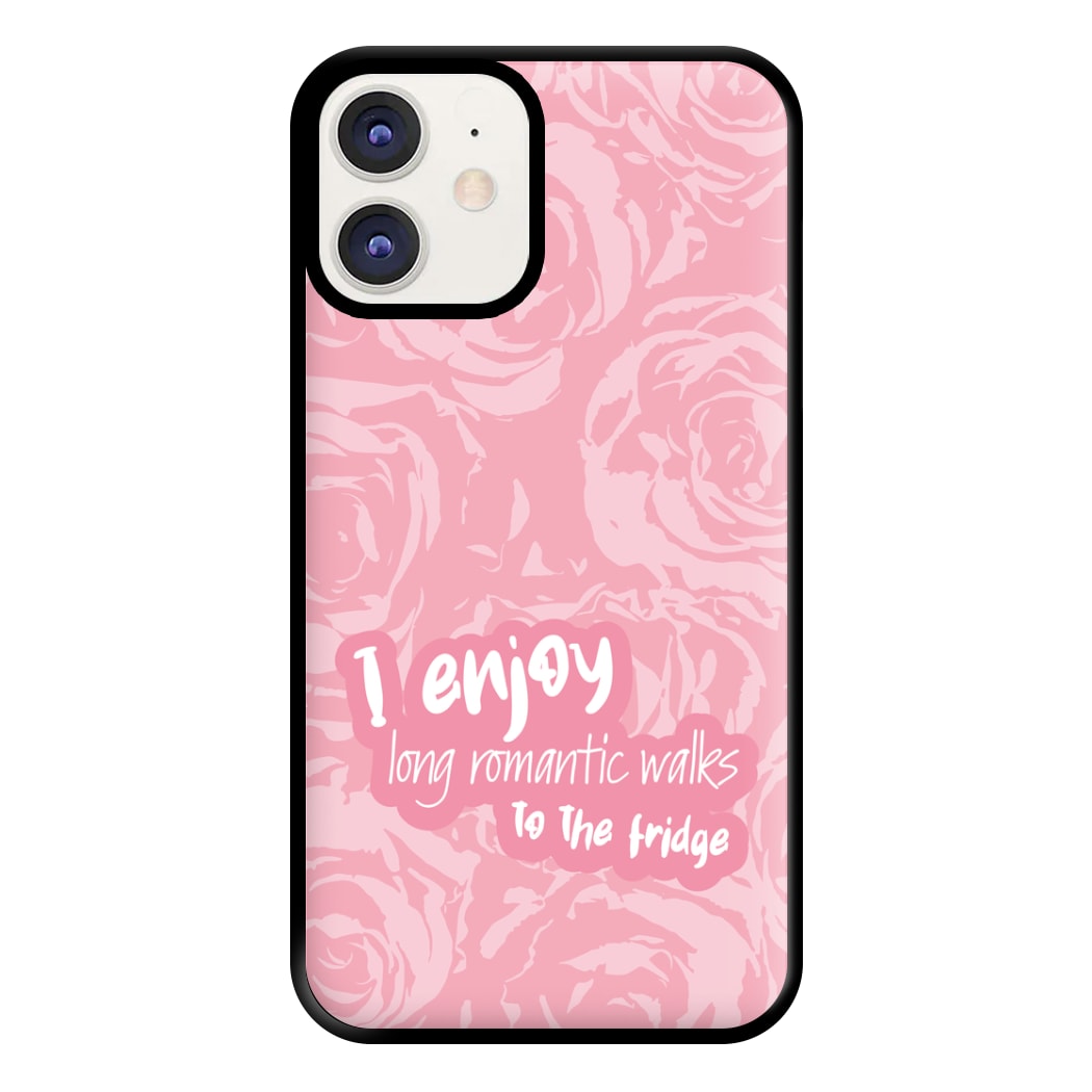 I Enjoy Long Romantic Walks - Funny Quotes Phone Case for iPhone 11