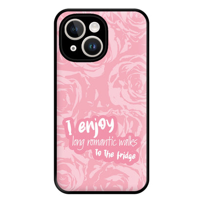 I Enjoy Long Romantic Walks - Funny Quotes Phone Case for iPhone 14 Plus