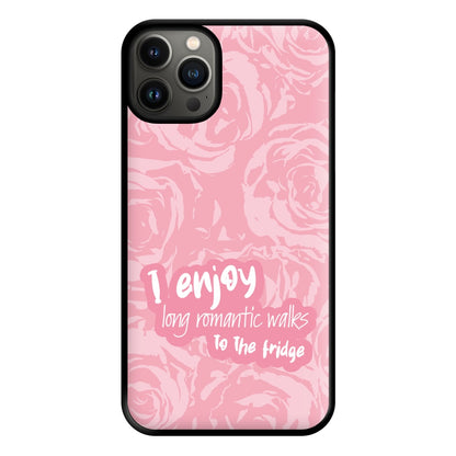 I Enjoy Long Romantic Walks - Funny Quotes Phone Case for iPhone 13