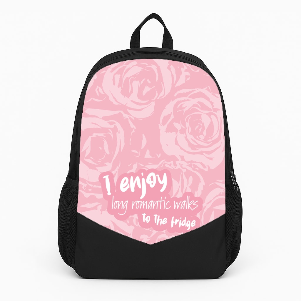 I Enjoy Long Romantic Walks - Funny Quotes Backpack
