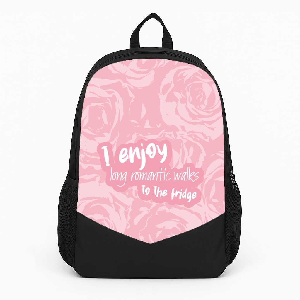 I Enjoy Long Romantic Walks - Funny Quotes Backpack