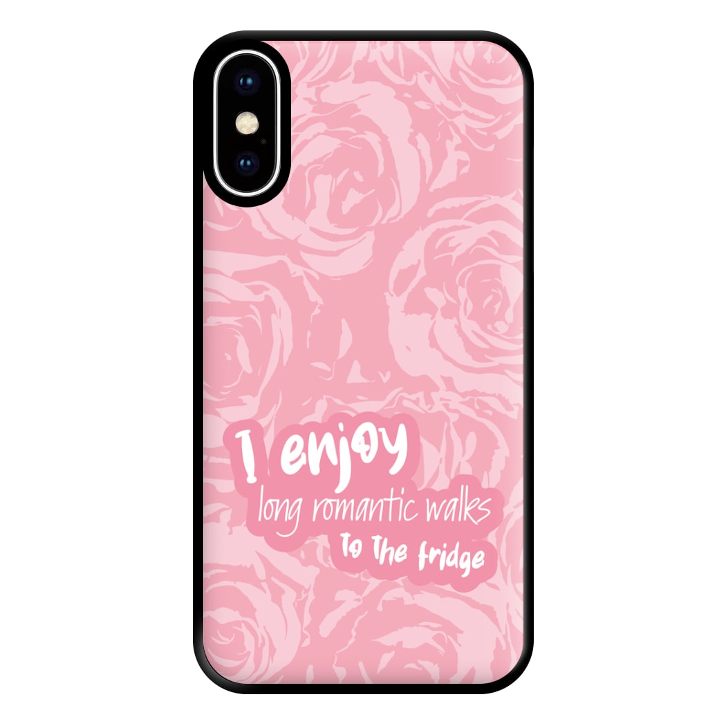 I Enjoy Long Romantic Walks - Funny Quotes Phone Case for iPhone XS Max