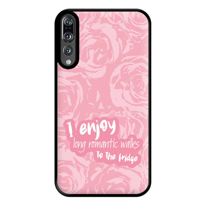 I Enjoy Long Romantic Walks - Funny Quotes Phone Case for Huawei P20 Pro