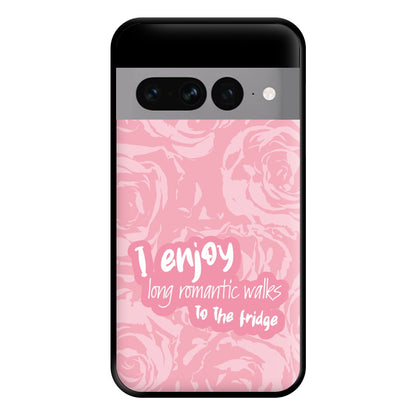 I Enjoy Long Romantic Walks - Funny Quotes Phone Case for Google Pixel 7 Pro