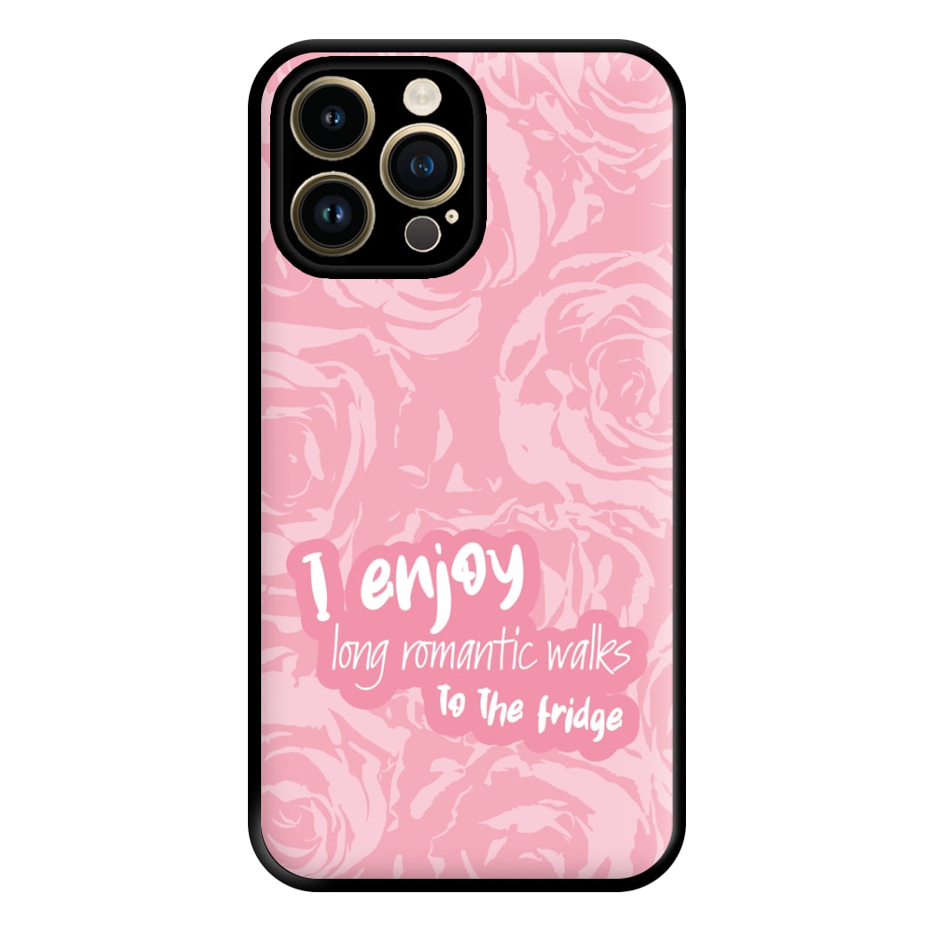 I Enjoy Long Romantic Walks - Funny Quotes Phone Case for iPhone 14 Pro Max