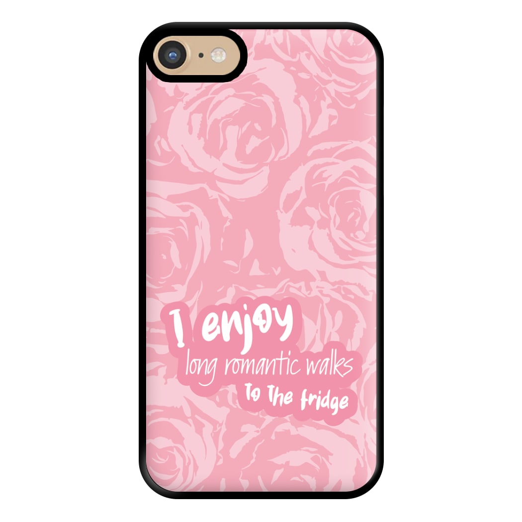 I Enjoy Long Romantic Walks - Funny Quotes Phone Case for iPhone 6 / 7 / 8 / SE