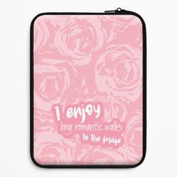 I Enjoy Long Romantic Walks - Funny Quotes Universal Laptop Sleeve