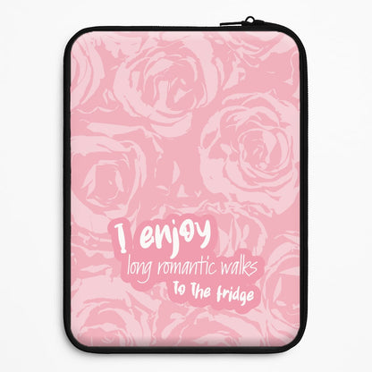 I Enjoy Long Romantic Walks - Funny Quotes Universal Laptop Sleeve