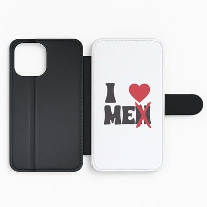 I Love Me - Funny Quotes Flip Phone Case