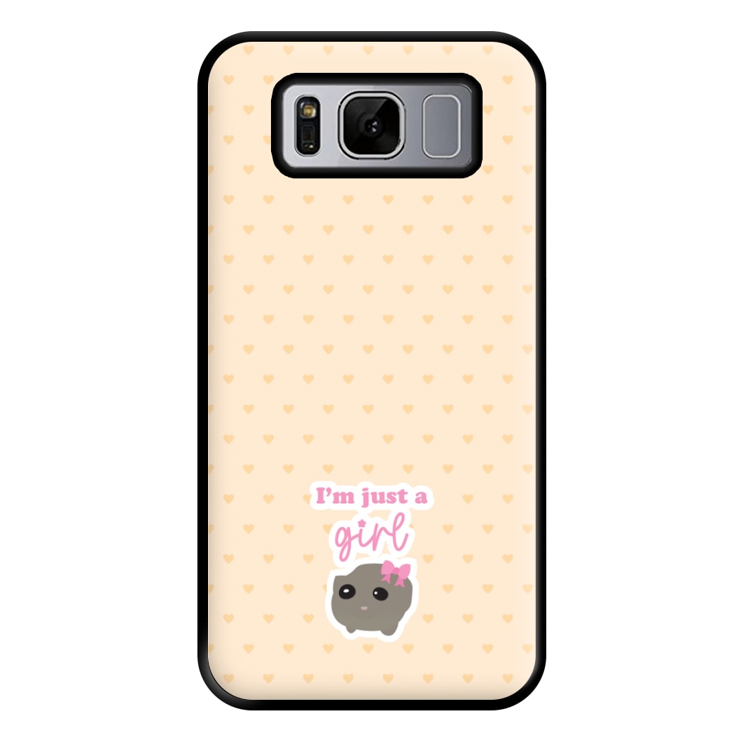 I'm Just A Girl Phone Case for Galaxy S8 Plus