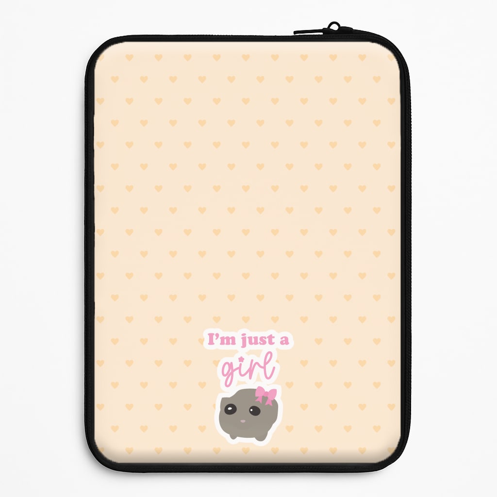 I'm Just A Girl Laptop Sleeve