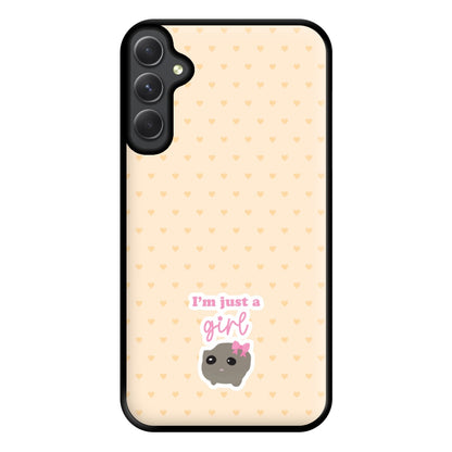 I'm Just A Girl Phone Case for Galaxy A34