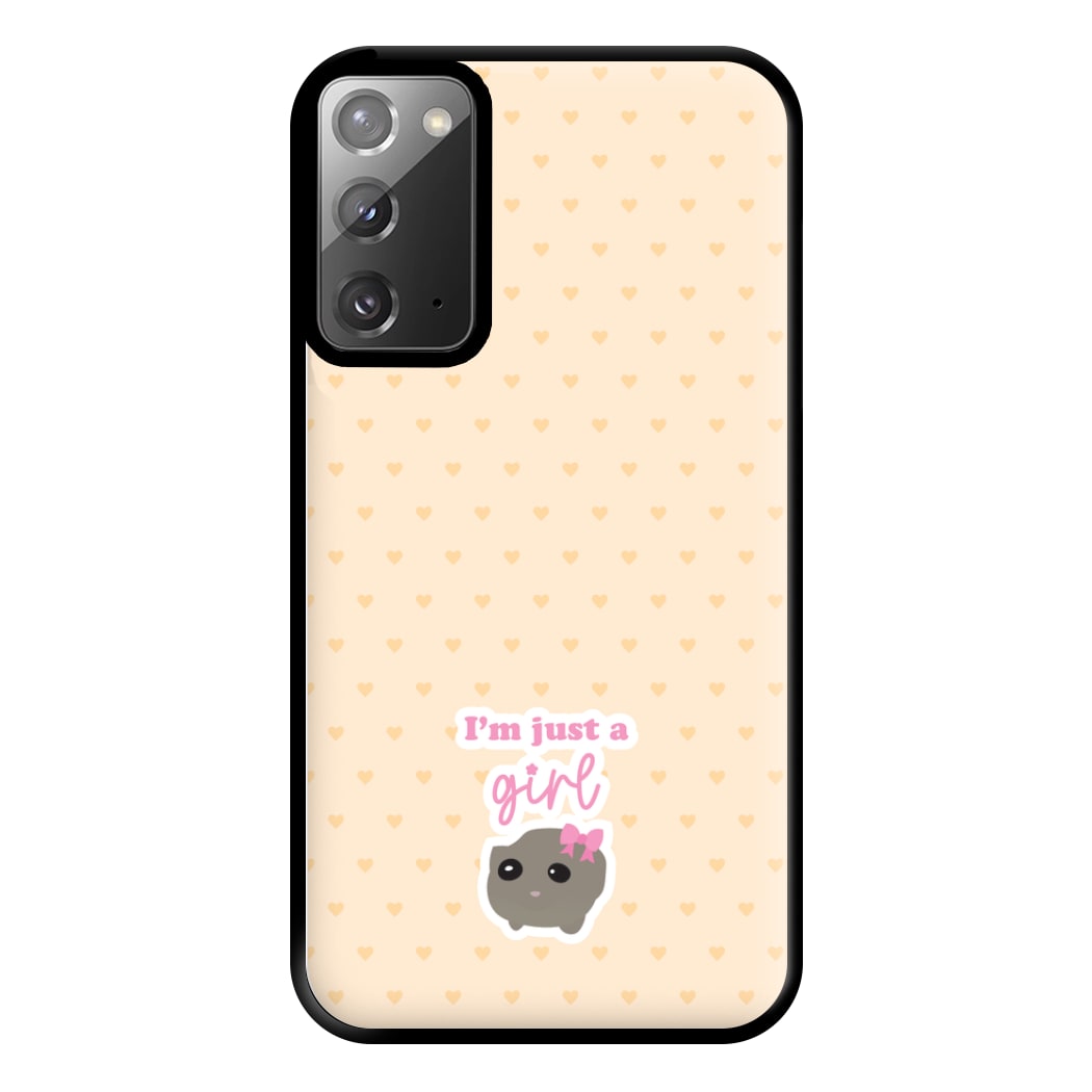 I'm Just A Girl Phone Case for Galaxy Note 20 Ultra