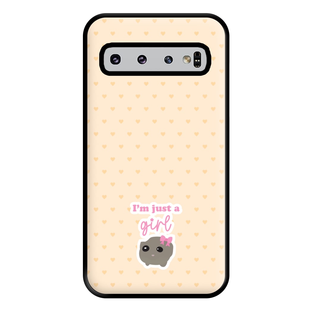 I'm Just A Girl Phone Case for Galaxy S10 Plus