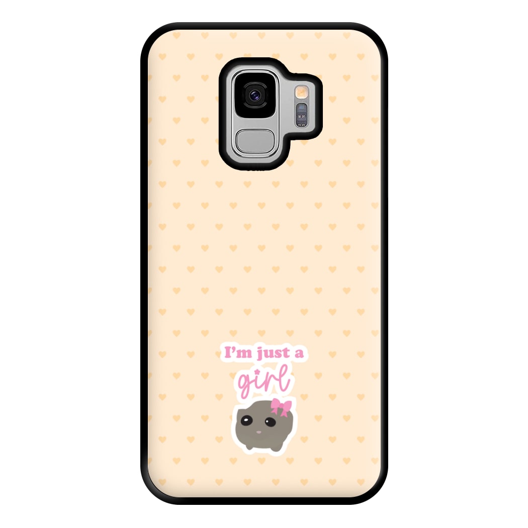 I'm Just A Girl Phone Case for Galaxy S9 Plus