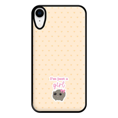 I'm Just A Girl Phone Case for iPhone XR