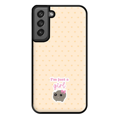 I'm Just A Girl Phone Case for Galaxy S21FE