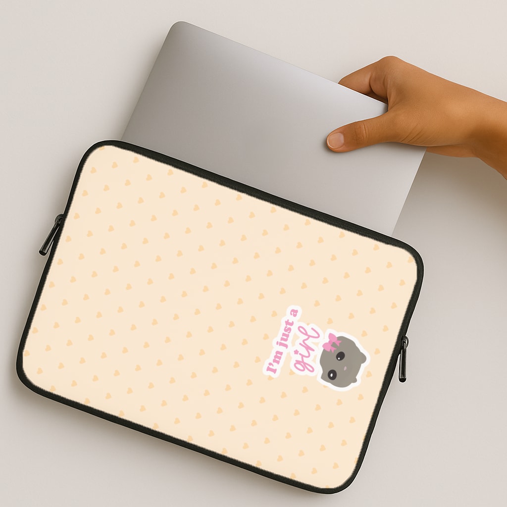 I'm Just A Girl MacBook Case