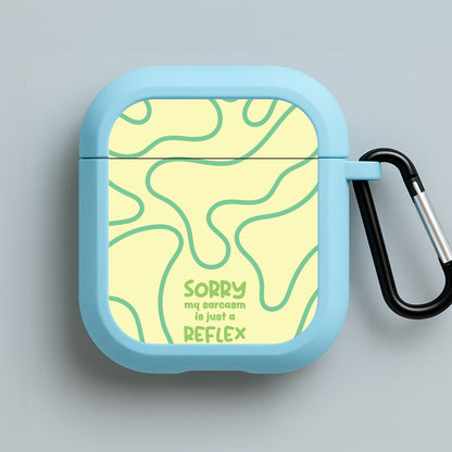 Sorry My Sarcasm Blue AirPods Case