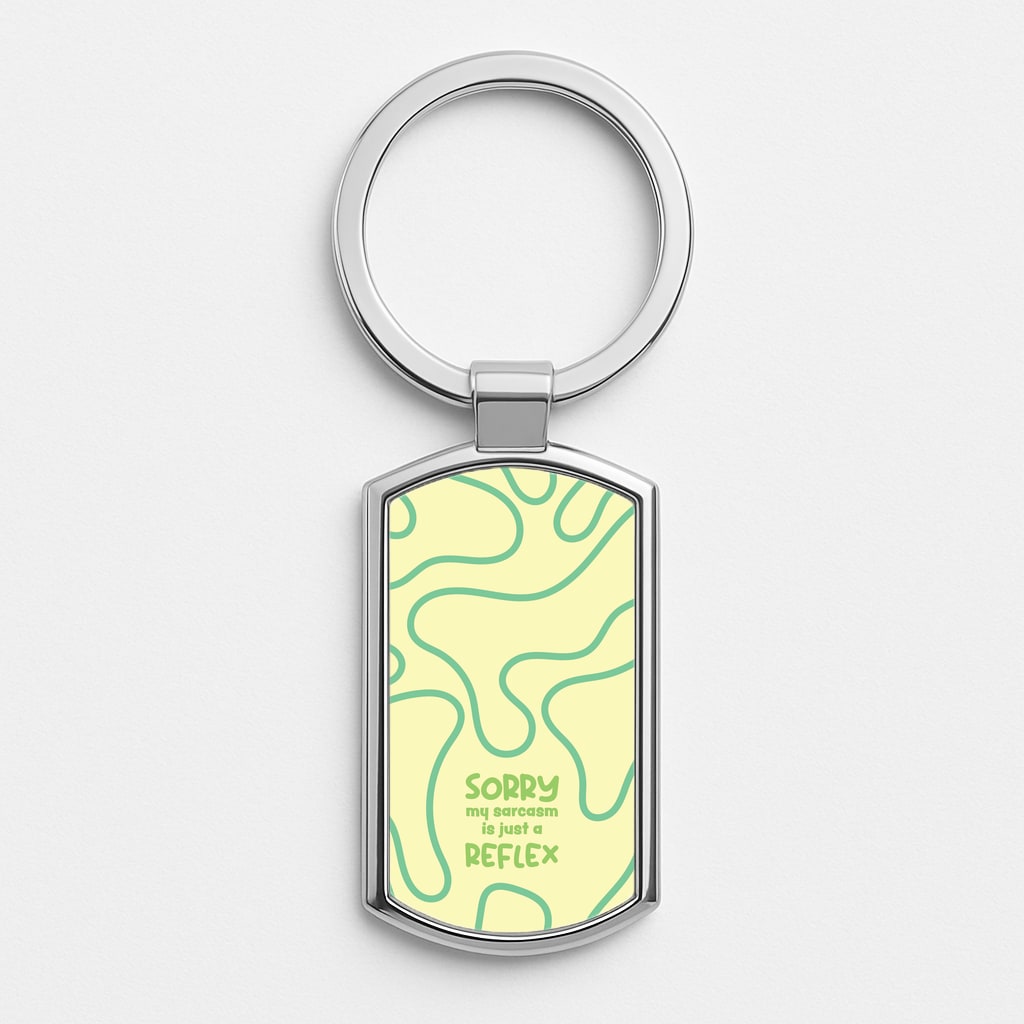 Sorry My Sarcasm Luxury Keyring