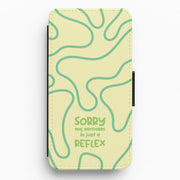 Sorry My Sarcasm Flip / Wallet Phone Case 1