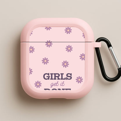 Girls Get It Done  Pink AirPods Case