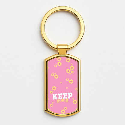 Keep Going Gold Keyring