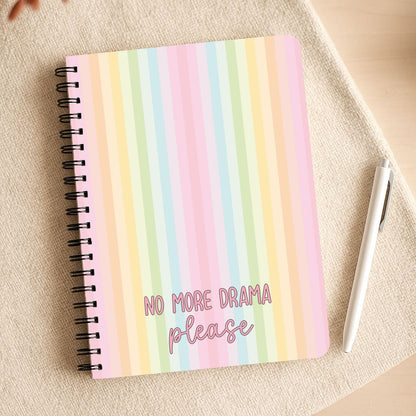 No More Drama Please Notepad