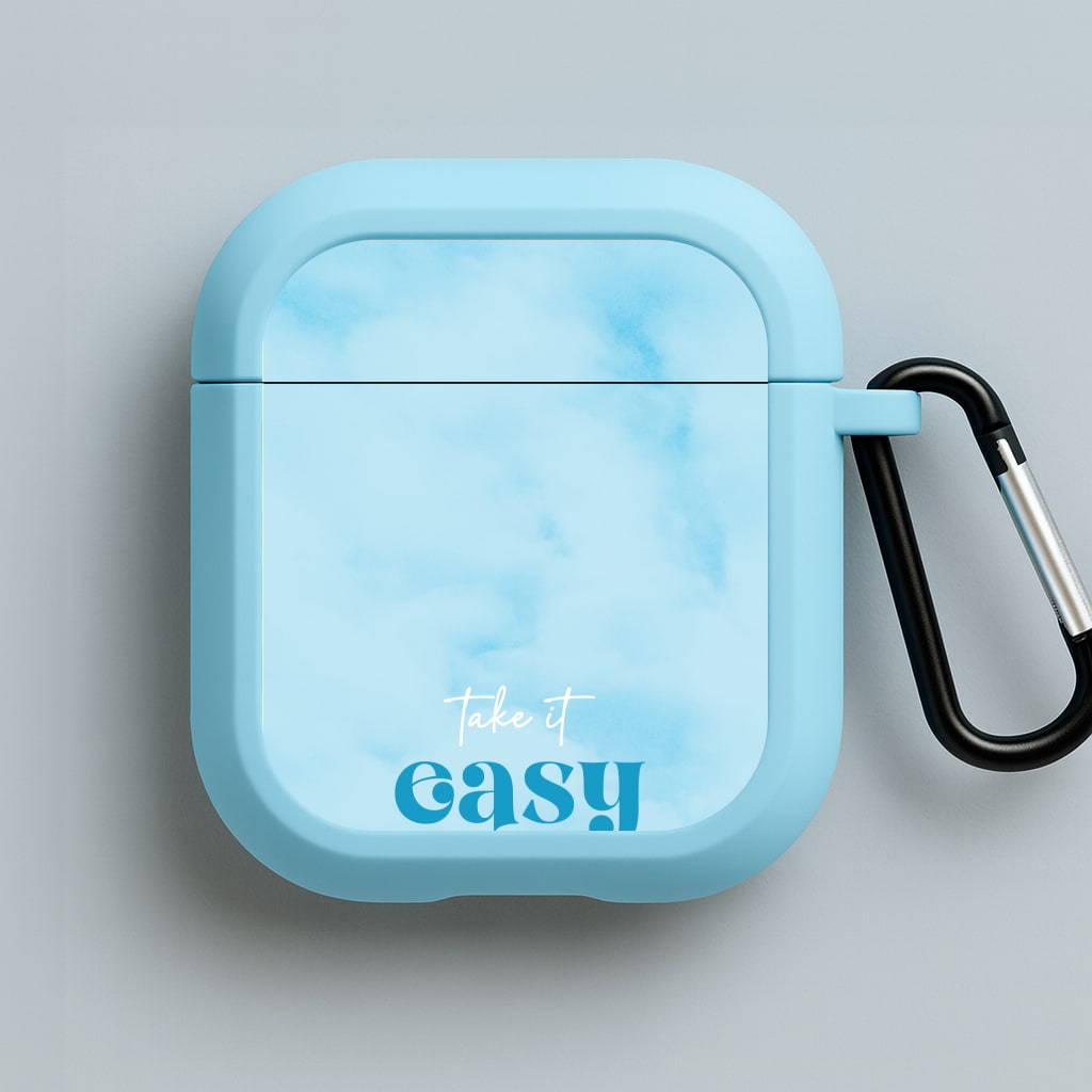 Take It Easy  Blue AirPods Case