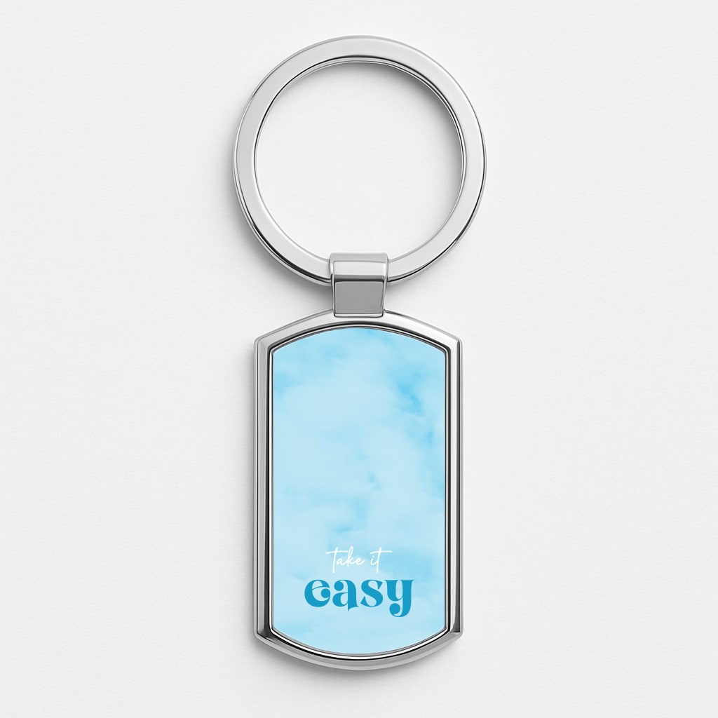 Take It Easy  Luxury Keyring
