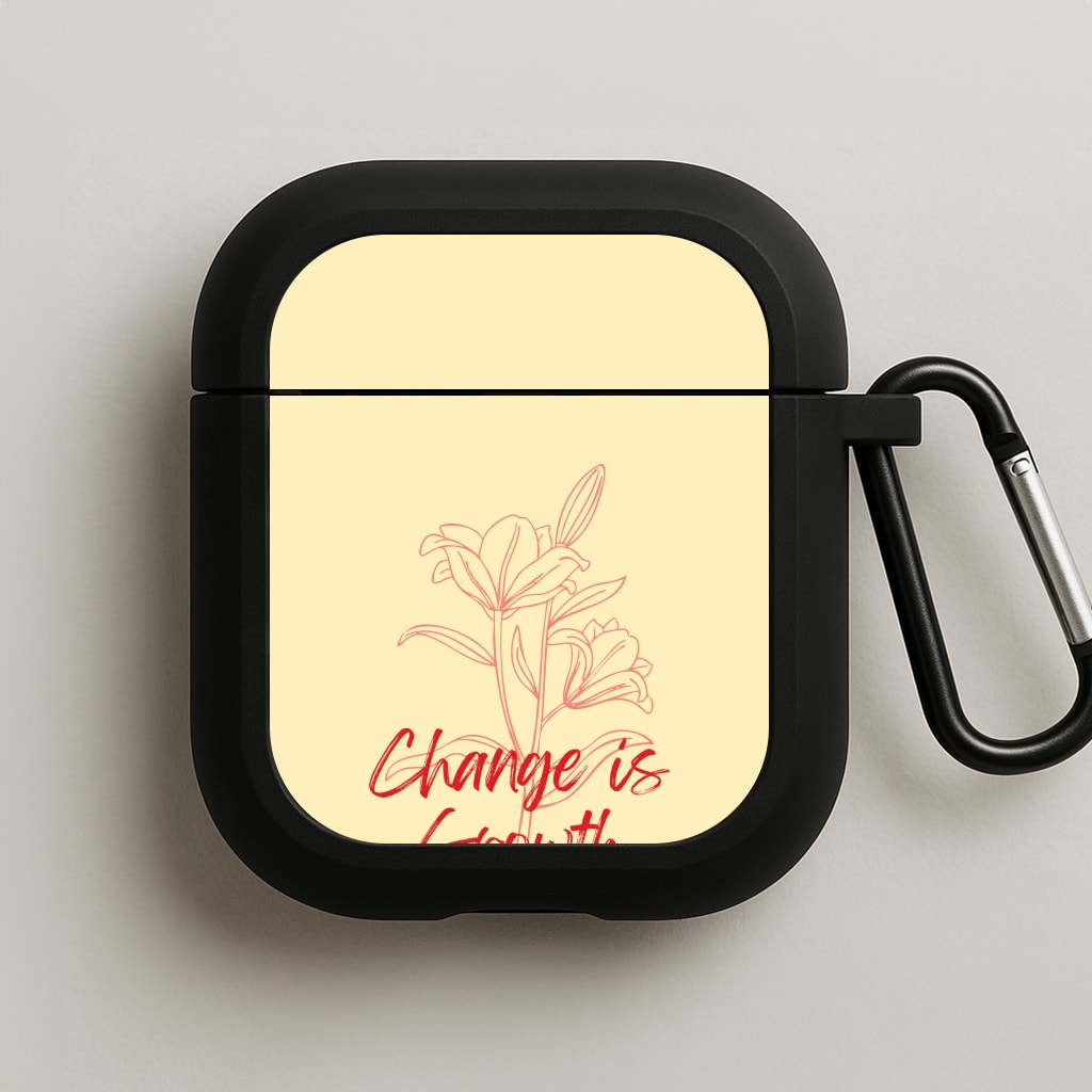 Change Is Growth Orchid AirPods Case
