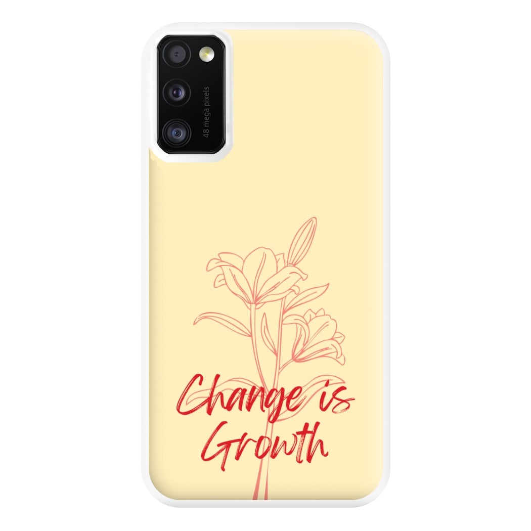 Change Is Growth Orchid Phone Case for Galaxy A41
