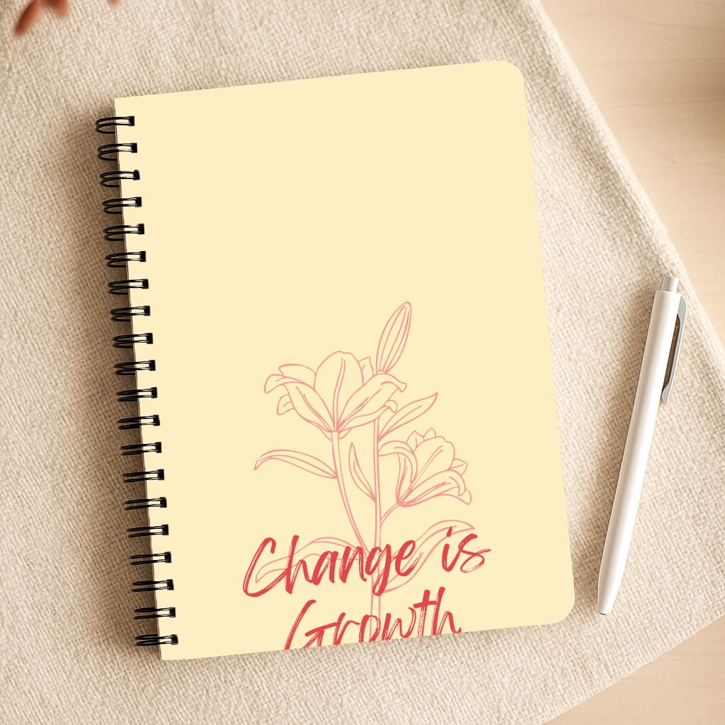 Change Is Growth Orchid Notepad