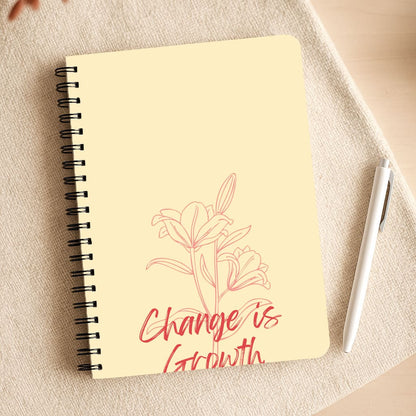 Change Is Growth Orchid Notepad