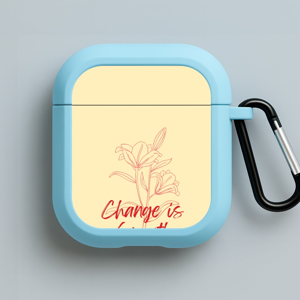 Change Is Growth Orchid Blue AirPods Case