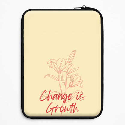 Change Is Growth Orchid Universal Laptop Sleeve