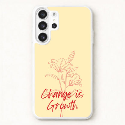 Change Is Growth Orchid Phone Case for Galaxy S26 Ultra