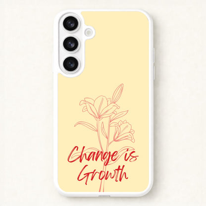 Change Is Growth Orchid Phone Case for Galaxy S26