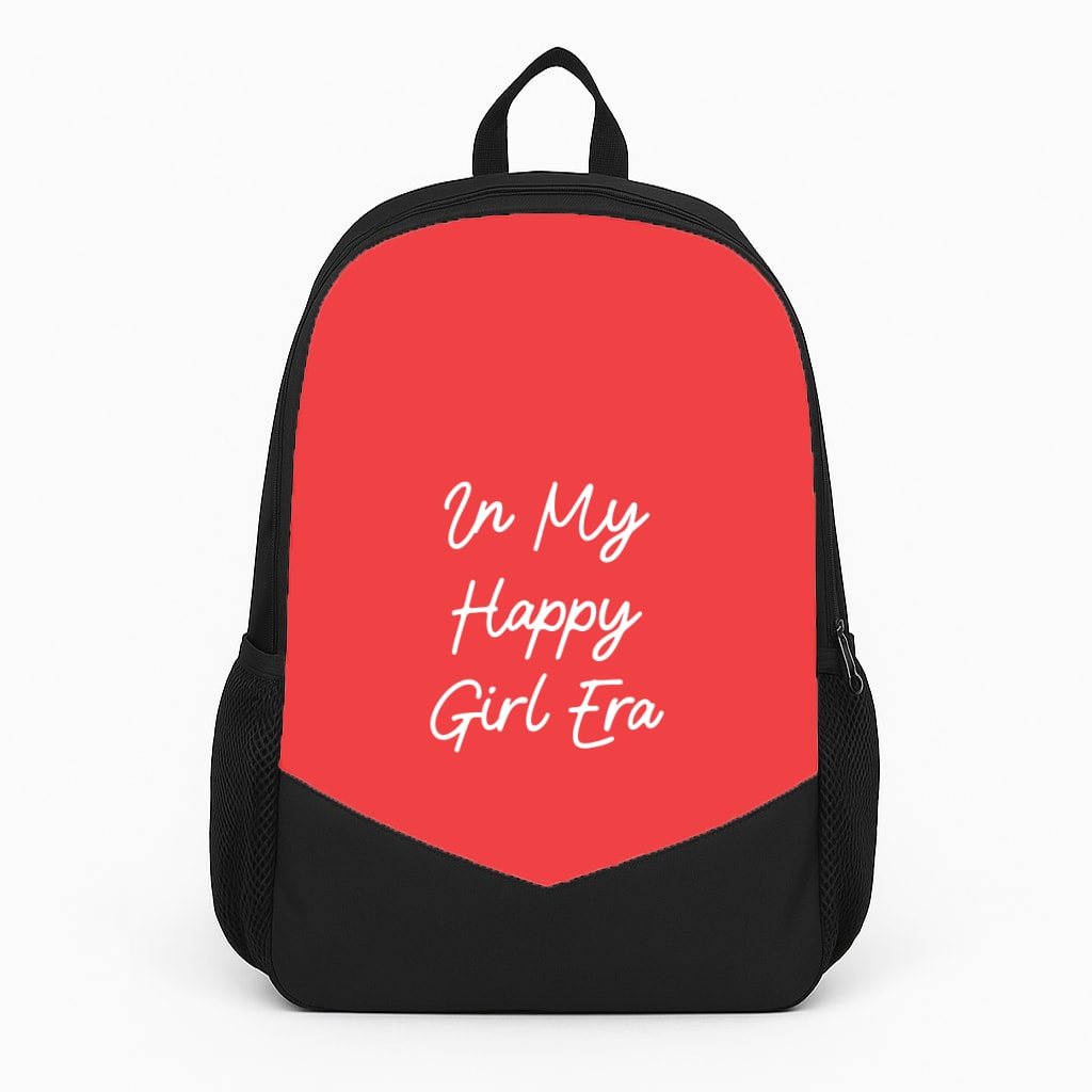 In My Happy Girl Era Red Backpack