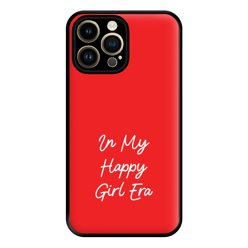 In My Happy Girl Era Red Phone Case for iPhone 14 Pro Max