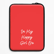 In My Happy Girl Era Red Laptop Sleeve 1