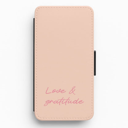 Love And Gratitude  Flip / Wallet Phone Case