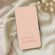 Love And Gratitude Flip / Wallet Phone Case 5