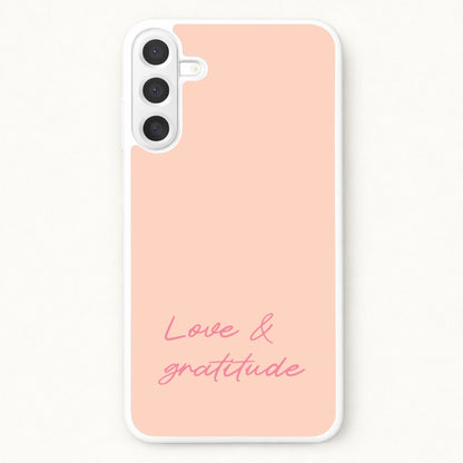 Love And Gratitude Phone Case for Galaxy A37