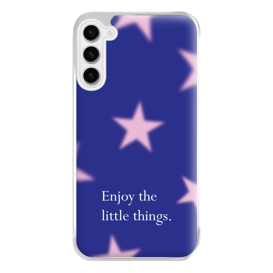 Enjoy The Little Things Dark Purple Phone Case for Galaxy S23FE
