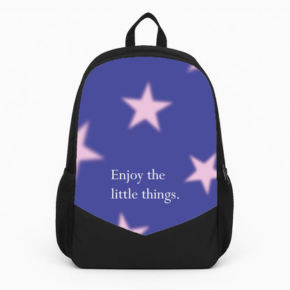 Enjoy The Little Things Dark Purple Backpack