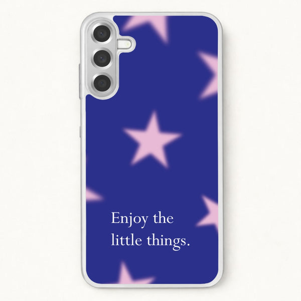Enjoy The Little Things Dark Purple Phone Case for Galaxy A17