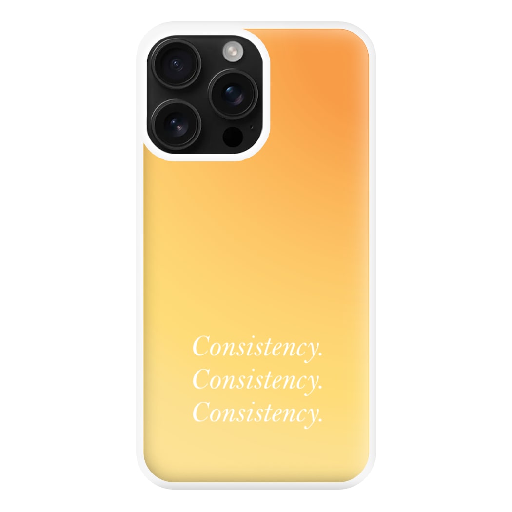 Consistency Yellow Phone Case for iPhone 16 Pro Max
